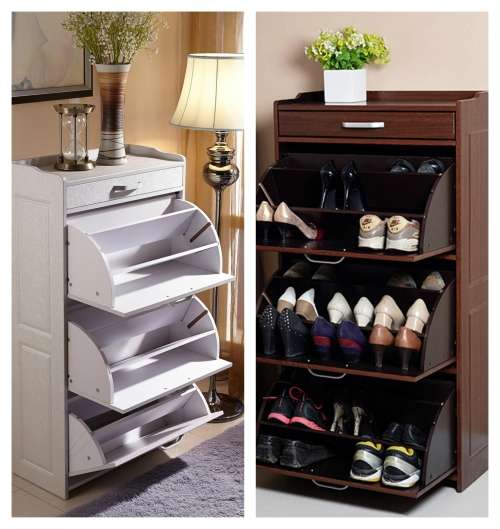 27 Pairs Shoe Cabinet