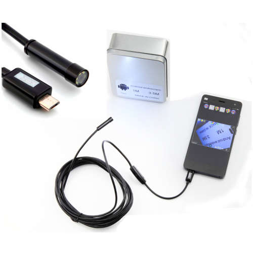 ANDROID ENDOSCOPE BORESCOPE HD CAMERA FOR ANDROID PHONE AND PC 6 LED 7MM LENS USB