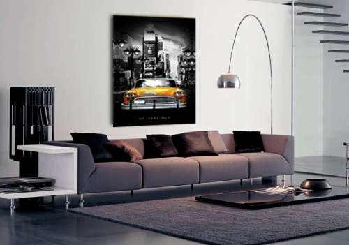 50CM x 70CM "New York Taxi No1" Canvas Print