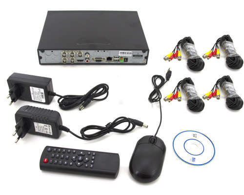 AHD 4 CHANNEL CCTV KIT WITH INTERNET AND 4G PHONE VIEWING