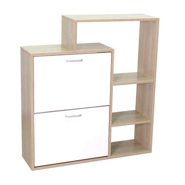 2 Door Shoe Cabinet With Storage Shelf