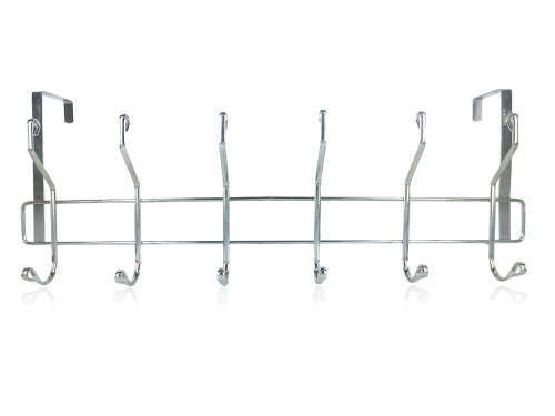Chrome 12 Hook Over The Door Hanger