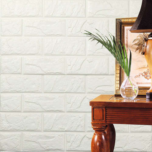 3 x 3D Brick Wall Foam Stickers
