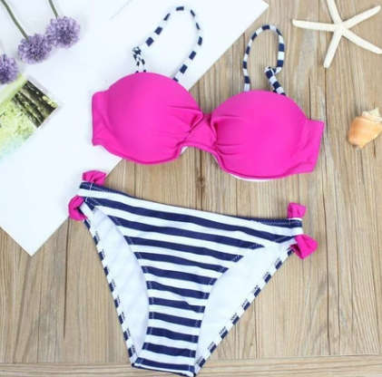 Pretty in Pink Push Up Bikini