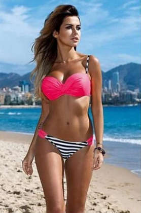 Pretty in Pink Push Up Bikini
