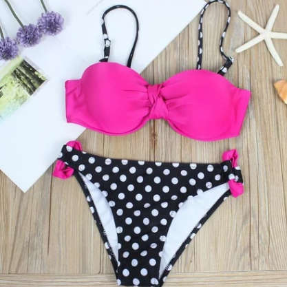 Pretty in Pink Push Up Bikini