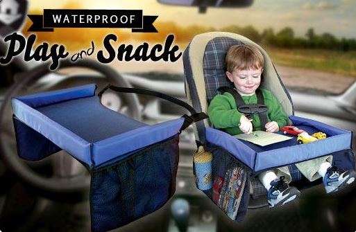 Free Shipping Waterprood Play and Snack Tray/ Car Seat Tray travel Board