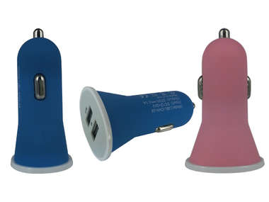 2 PORT USB CAR CHARGER FOR MOBILE DEVICES