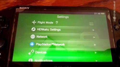 PS-Vita slim (WiFI pch 2016) custom firmware (henkaku enzo 3.60)