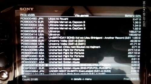 PS-Vita slim (WiFI pch 2016) custom firmware (henkaku enzo 3.60)