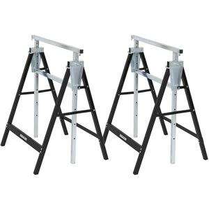 LIGHTWEIGHT STEEL TRESSELS/WORK HORSE SET of 2,Boxed..New price R1750