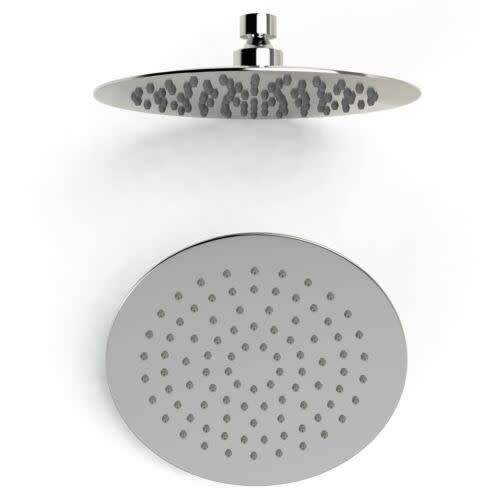 ULTRA MODERN RND SHOWER HEAD AND FITTING/200 x 200 mm /EASY CLEANING NOZZLE / VERY LTD STOCK LEFT !!