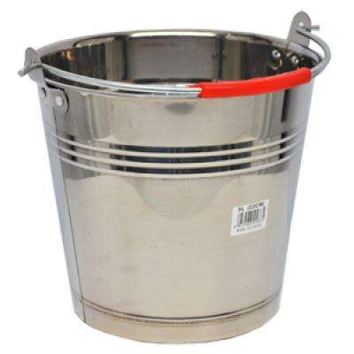 8L STAINLES STEEL ICE / UTILITY BUCKET....Value R 350.00....LIMITED STOCK.