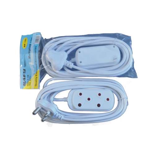 5 M -16 AMP - ELECTRICAL EXTENSION WITH 2 WAY MULTI PLUG - SUPERIOR QUALITY - BARGAIN DEAL !