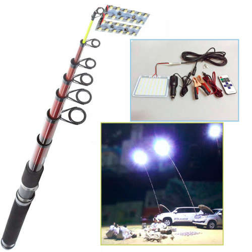 800W TELESCOPIC LED SPOT/CAMPING LIGHT /EXTEND UP TO 5 METERS / VALUE R 690.00 / WITH REMOTE !!