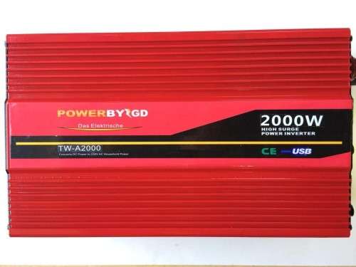 4000W PEAK POWER INVERTER/CONTINUOUS POWER 2000W/ WITH 20M EXTENSION CABLE