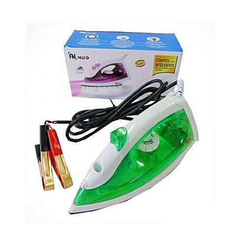 12V STEAM IRON, WORKES OF ANY 12V BATTERY , 150W , 50Hz NON STICK SPAY FUNCTION IRON...