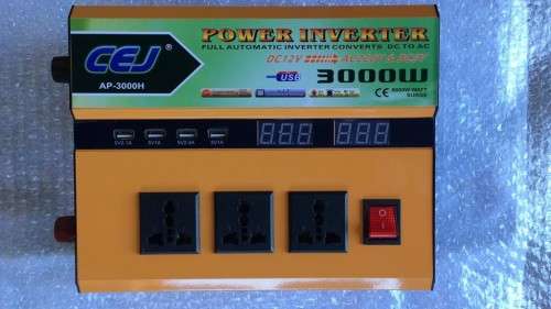 3000w UPS INVERTER - CONTINUOUS POWER - DC12v T0 220v AC -BUILT IN CHARGER !!