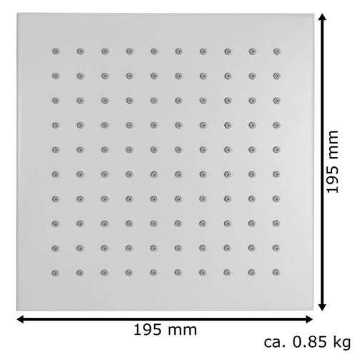 ULTRA MODERN RAINFALL SHOWER HEAD 200MM X 200MM SQUARE ...SUPERIOR QUALITY