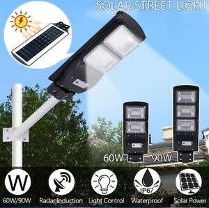 60W SOLAR STREET LIGHT WITH MOUNTING POLE...FULLY AUTO...DAY NIGHT SENSOR