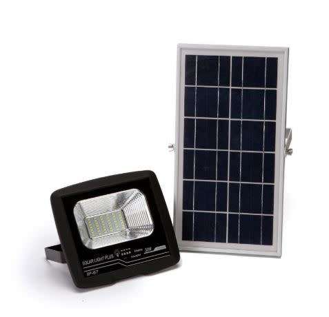 42 LED - 30W SOLAR SECURITY FLOODLIGHT WITH REMOTE /LARGE SOLAR PANEL/PANEL MOUNTING BRACKET