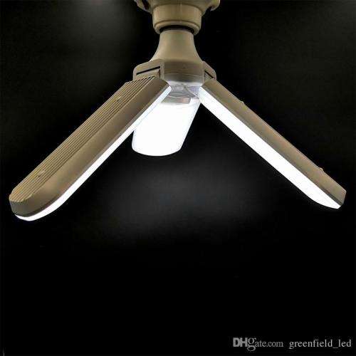 50W 12V DC FOLDABLE FAN LED BULB / LIGHT