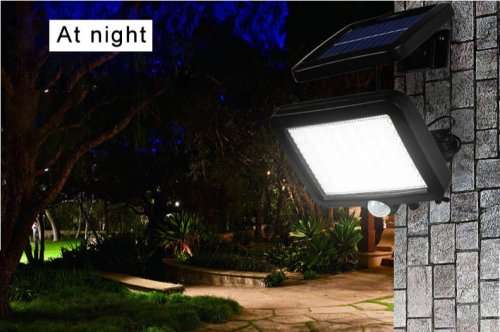 56 LED Multi functional SOLAR FLOOD LIGHT - PIR Motion Sensor Detection-Rain proof-Easy instalation