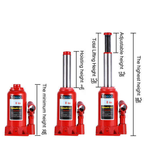 8 TON HYDRAULIC JACK / EXTEND TO 380mm