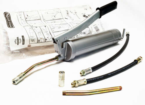 500ML HEAVY DUTY STEEL PUMP ACTION GREASE GUN...LTD STOCK...GREAT VALUE !!