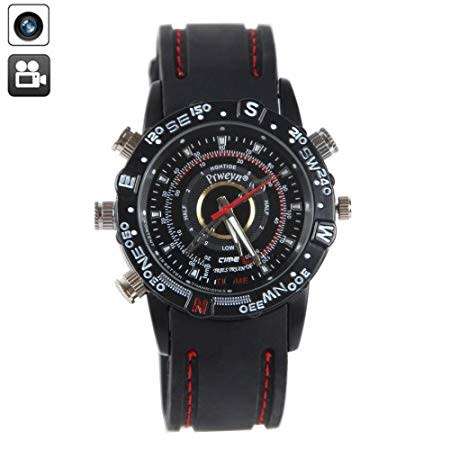 SPY CAMERA WATCH - VIDEO AND PICTURE FUNCTION!-MICRO SD SUPPORT-WINDOWS