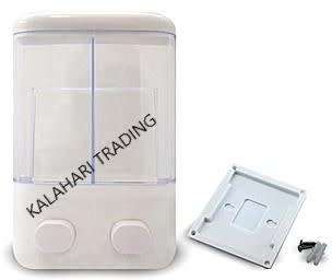 Double bathroom / kitchen liquid soap /body wash /conditioner wall mount dispenser 2 x 500ml