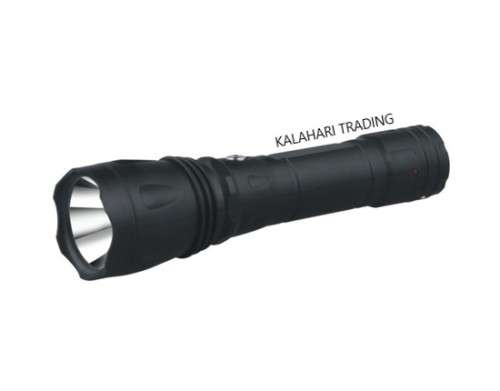LED-LARGE 200mm - RECHARGEABLE TORCH WITH BUILT IN PLUG - SUPER BRIGHT -150M RANGE  !!
