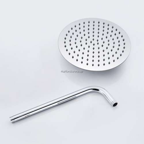 ULTA MODERN STAINLESS STEEL SHOWER HEAD AND FITTING / 20 x 20 cm /EASY CLEANING NOZZLE