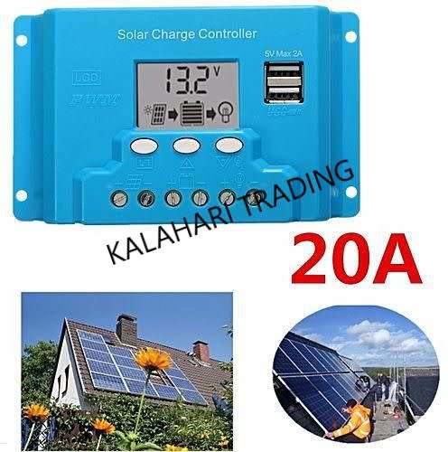 20A SOLAR CHARGE CONTROLLER...ADJUSTABLE CONTROL PARAMETERS...LTD STOCK !