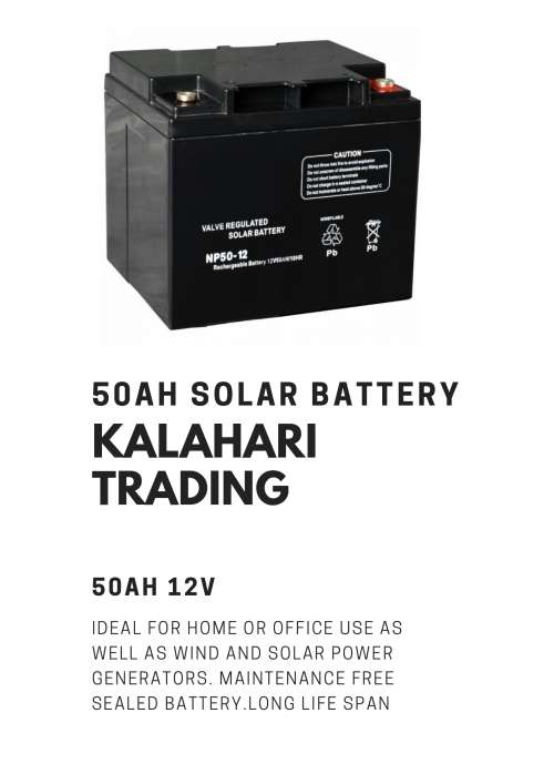50AH DEEP CYCLE SOLAR BATTERY...LONG LIFESPAN...LTD STOCK AVAILABLE...PROVEN QUALLITY !!