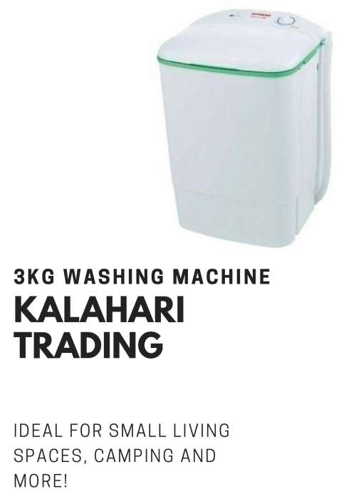 3KG WASHING MACHINE...PORTABLE...FREESTANDING...WORKS ANYWHERE ...ONLY 220W !! POWER SAVER !!!