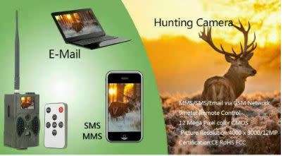 TRAIL/HUNTING CAMERA-GET NOTIFIED IN HD + SMS ON YOUR CELLPHONE-EARLY WARNING-ALL PICS/VIDEOS SAVED