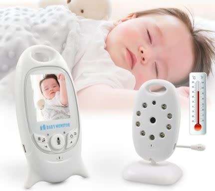 WIRELESS VIDEO BABY MONITOR WITH AMBIENT TEMPERATURE MONITORING