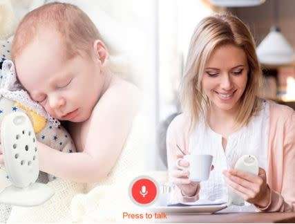 WIRELESS VIDEO BABY MONITOR WITH AMBIENT TEMPERATURE MONITORING