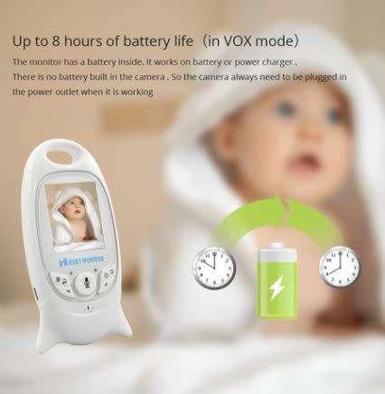 WIRELESS VIDEO BABY MONITOR WITH AMBIENT TEMPERATURE MONITORING