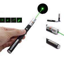 HIGH POWER GREEN LASER POINTER...5 INTERCHANGEABLE HEADS...DURABLE QUALITY !
