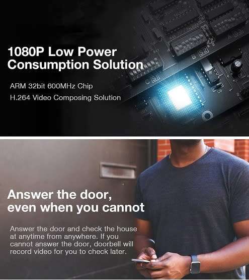 WIFI VIDEO DOORBELL... UPGRADED MODEL - V7....WEATHER RESISTANT...CLOUD STORAGE !!