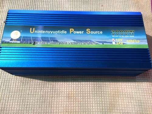 PURE SINE WAVE INVERTER/3000W CONTINUOUS/6000W SURGE POWER..IDEAL FOR A HOME USE  !
