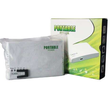 PORTABLE POWER..8000mah MINI UPS...9V/12V/15V/24V..IDEAL FOR YOUR PC and ROUTER WHEN POWER IS OUT !!