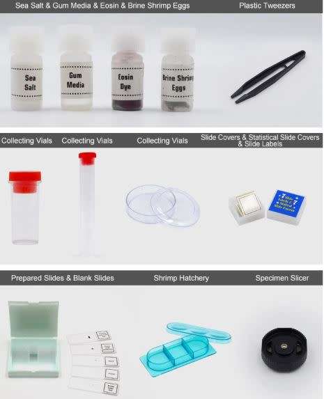 SCHOOL 28 PIECE MICROSCOPE SET...PERFECT EDUCATIONAL SET FOR ...LTD OFFER !!