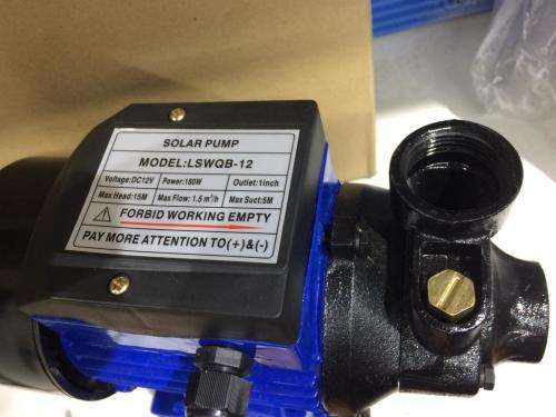 12V DC SOLAR PUMP...CONNECT DIRECTLY TO 12V SOLAR PANEL OR 12V BATTERY...OR ANY 12V POWER SOURCE