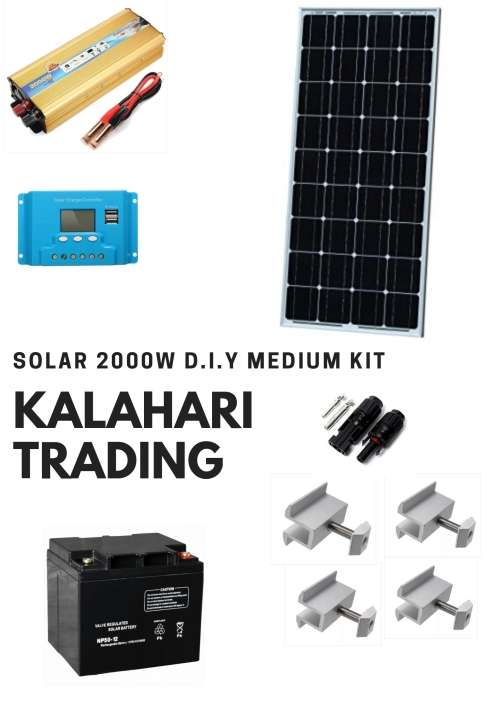 2000W MEDIUM SOLAR D.I.Y KIT...SAVE ON YOUR SHIPPING AND PAY ONLY 1 SHIPPING FEE !!