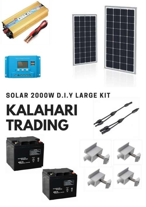 2000W LARGE SOLAR D.I.Y KIT...SAVE ON YOUR SHIPPING AND PAY ONLY 1 SHIPPING FEE