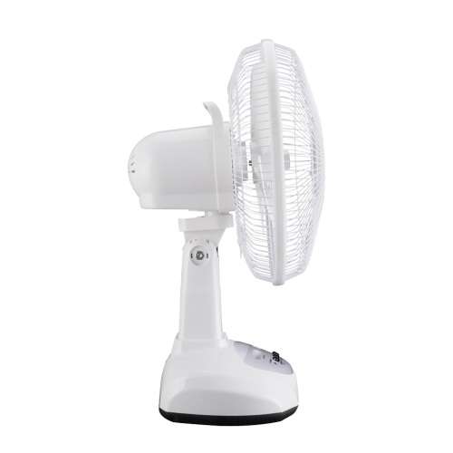 30CM SOLAR FAN...RECHARGEABLE INTERNAL BATTERY...AC/DC INPUT...2 LED BULBS & BUILT IN NIGHT LIGHT