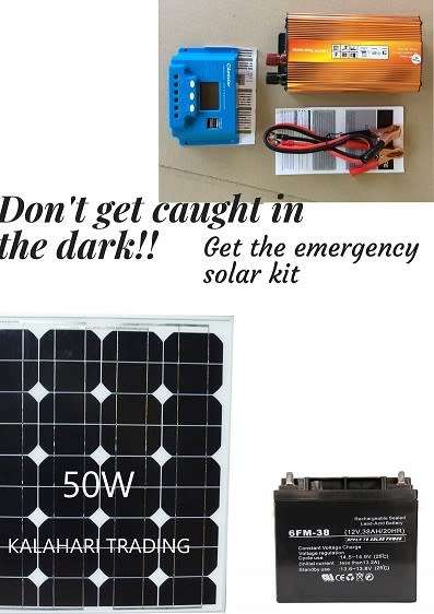 2000W INVERTER + 20A CONTROLLER + 50W SOLAR PANEL + 50AH SOLAR BATTERY !!